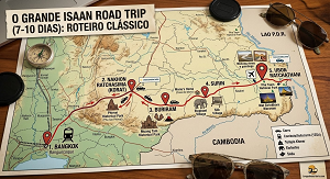 🚗 Road Trip pelo Grande Isaan: O Coração Autêntico da Tailândia (Roteiro 7-10 Dias)